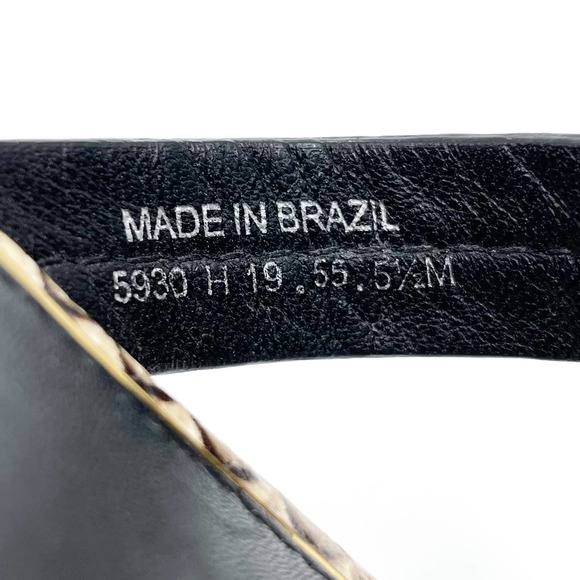 SOLD-Tory Burch Metal Miller Snake Print Sandals - Picture 8 of 8